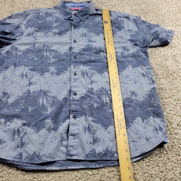 Tommy Bahama Shirt Mens XL Blue Floral Button Up Short Sleeve Hawaiian - Picture 5 of 7